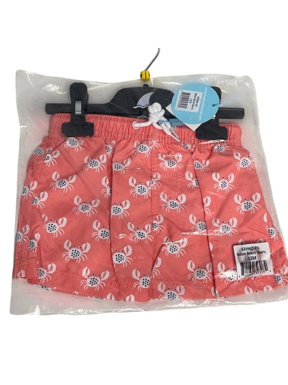 New With Tags Heat Swimwear Infant Board Shorts Crabs Size 12 Month Pool Beach